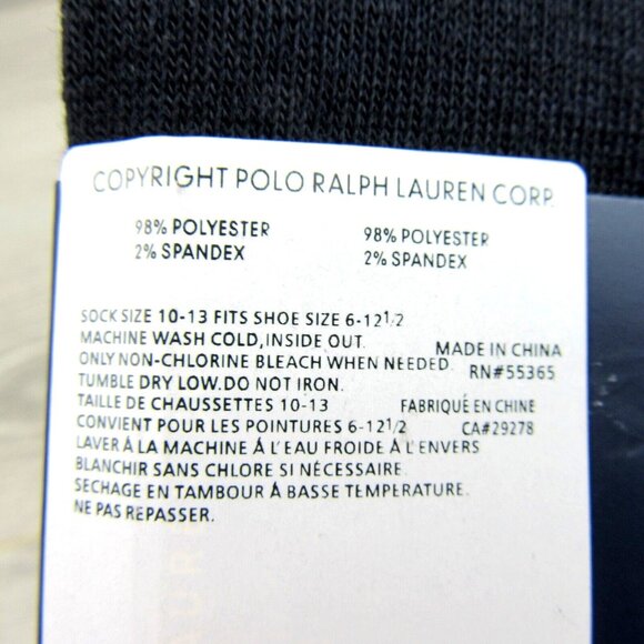 Polo Ralph Lauren Dress Slack Socks Men's Size 6-12.5 (3 PAIRS) Gray Multi NEW - Picture 9 of 10